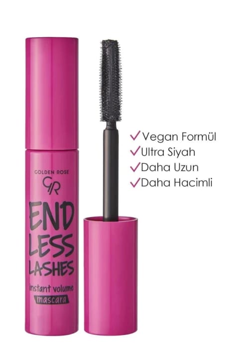 Golden Rose Endless Lashes Mascara - ماسکارای حجم‌دهنده و بلندکننده