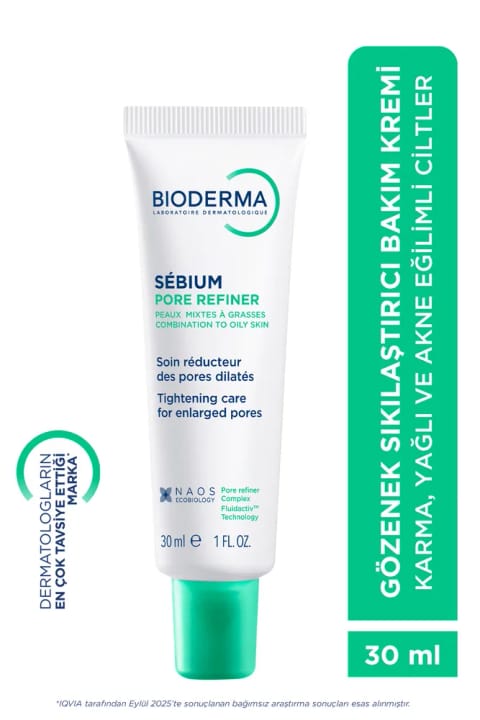 Bioderma Sebium Pore Refiner- کرم مراقبت از پوست مختلط و چرب 30 میلیلیتر