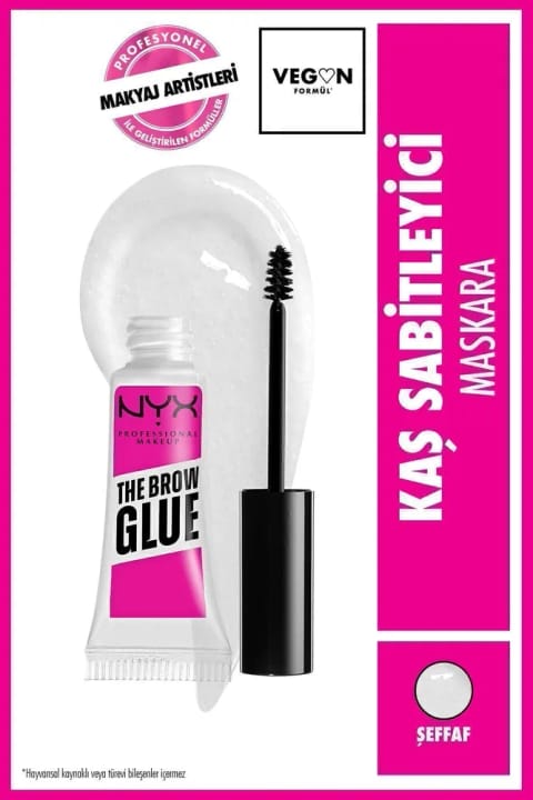 NYX Professional Makeup The Brow Glue Instant Brow Styler - ژل ابروی شفاف