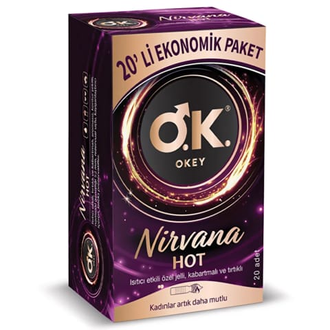 Okey Nirvana Hot کاندوم ۲۰ عددی