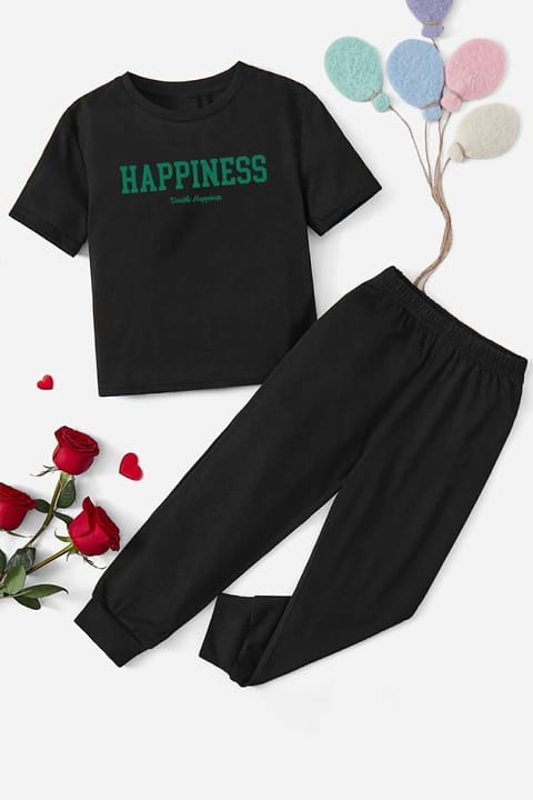 ست سویشرت و شلوار بچگانه uyguntarz مدل Happines