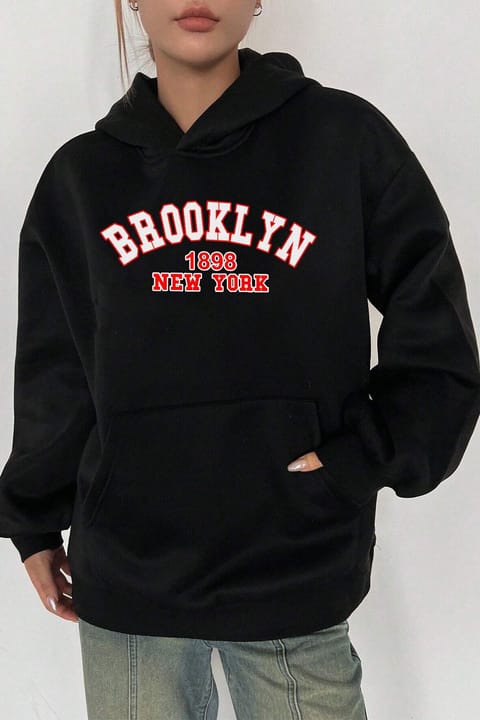 سویشرت یقه گرد چاپ Brooklyn یونیسکس uyguntarz