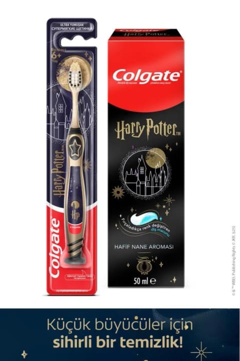 Colgate خمیر دندان کودکان هری پاتر 50 میلی‌لیتر، مسواک نرم 6+