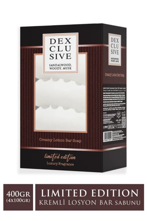 DEXCLUSIVE صابون لوسیون کرمی PVC 4x100 گرم