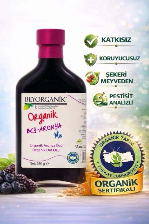 BEYORGANİK Organic Bey Aronia Mix (با تکه‌های واقعی میوه)