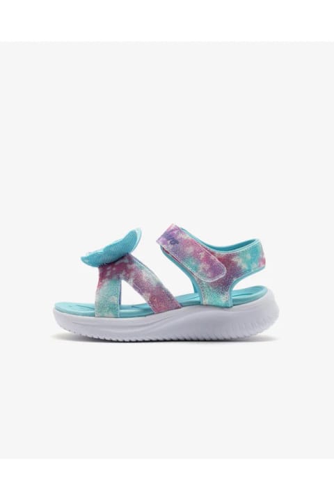 SKECHERS JUMPSTERS SANDAL - BUTTERFLY BRITES دختر بچه آبی/چند رنگ چراغدار