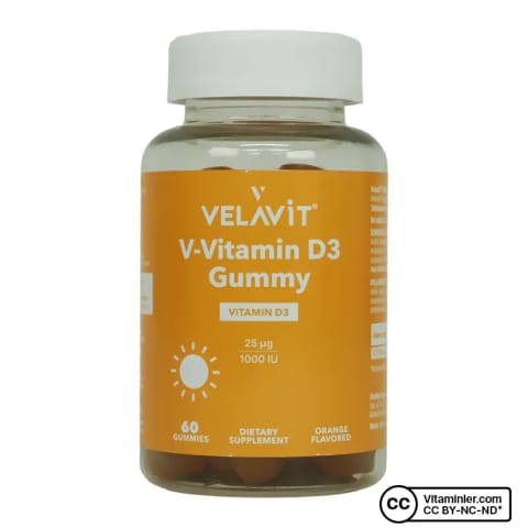 Velavit V-Vitamin D3 Gummy 60 Çiğnenebilir Form