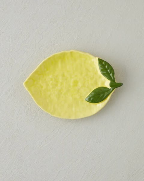 بشقاب قایقی سرامیکی Lemonella 22x15x3 سانتی‌متر زرد