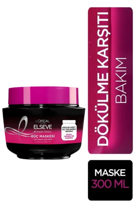 ELSEVE L'Oréal Paris Arginine Direnç X3 ماسک ضد ریزش مو 300 میلیلیتر