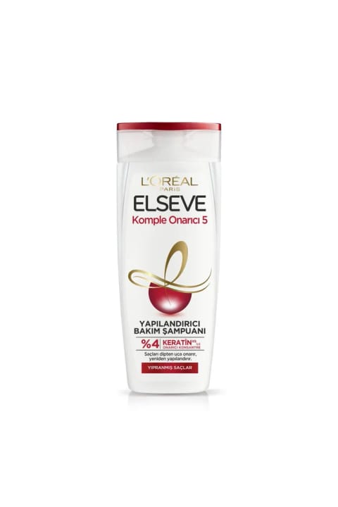 ELSEVE L'Oréal Paris Elseve ترمیم کامل 5 شامپو مراقبتی ساختاردهنده ۳۹۰ میلی‌لیتر