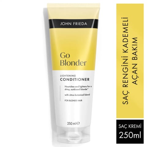 John Frieda Sheer Blonde Go Blonder نرمکننده مخصوص موهای بلوند با درخشندگی (250 میلیلیتر)