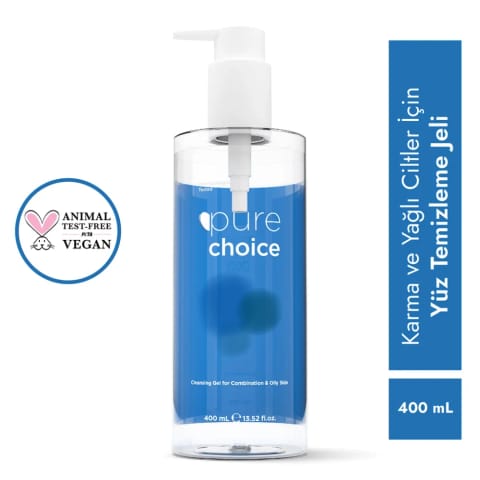 Pure Choice ژل شست‌وشوی صورت برای پوست مختلط و چرب 400 میلی‌لیتر