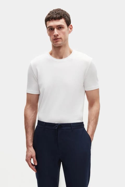 تیشرت تریکو ریون تابستانی Twn مدل Slim Fit رنگ اکرو