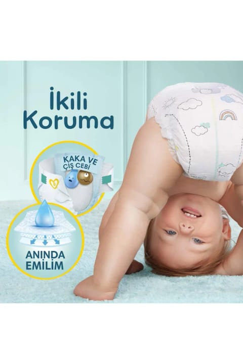 Prima پوشک بچه Premium Care سایز 3 بسته اقتصادی 52 عددی