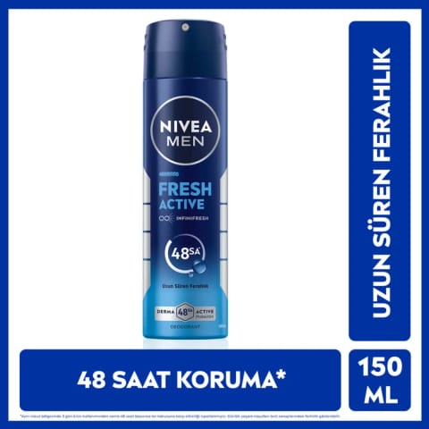 Nivea Men اسپری دئودورانت مردانه Fresh Active 150 میل