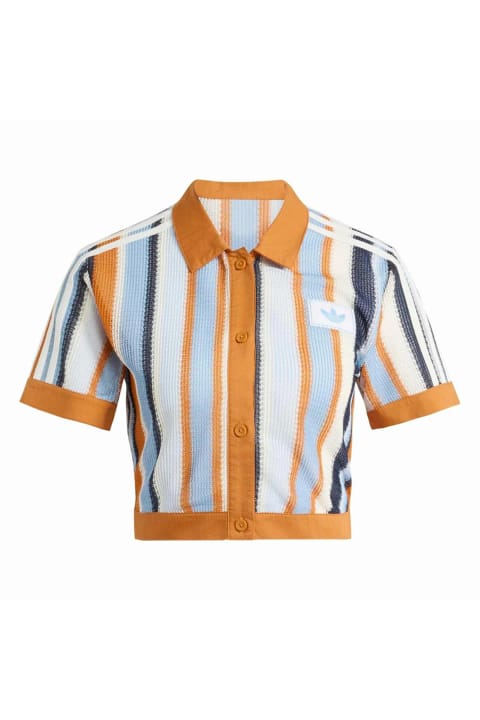 تی‌شرت پولو کراپ زنانه ادیداس چندرنگ CROPPED POLO KY8139