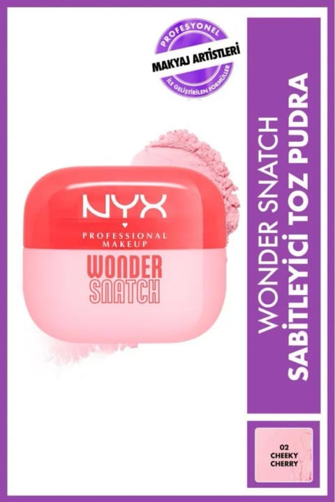 پودر تثبیت‌کننده NYX Professional Makeup Wonder Snatch - 02 Cheeky Cherry