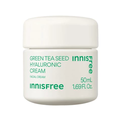Innisfree کرم روزانه صورت با عصاره چای سبز و هیالورونیک اسید ۵۰ میلی‌لیتر