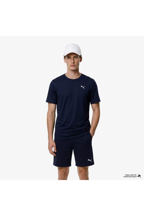 تیشرت تمرین مردانه Puma Tad Ess Solid Cat Lc سرمهای