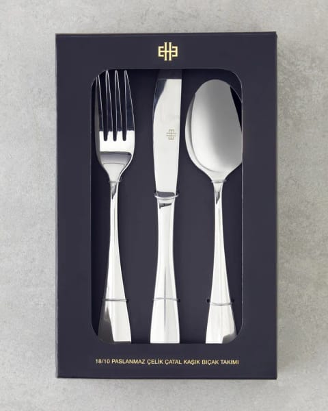 ست قاشق و چنگال و کارد Azul استیل ضدزنگ ۱۸ پارچه ۶ نفره Silver