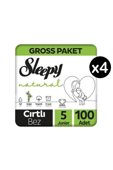 Sleepy Natural سایز ۵ پوشک بچه ۴۰۰ عددی