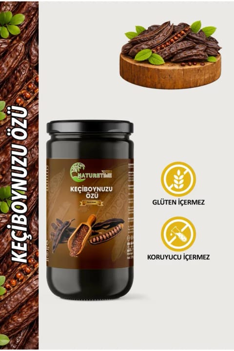 Naturetime Premium عصاره خرنوب 315 گرم بدون گلوتن و عاری از آفتکش و فلزات سنگین