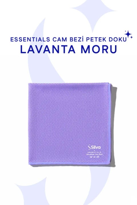 Silva Ultrafiber Essentials دستمال شیشه پتک‌دوز (35x35) بنفش اسطوخودوس