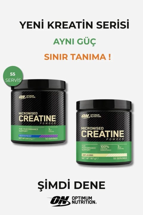 ست کراتین ON Optimum Nutrition با طعم بلوبری و بدون طعم - 55 سروینگ