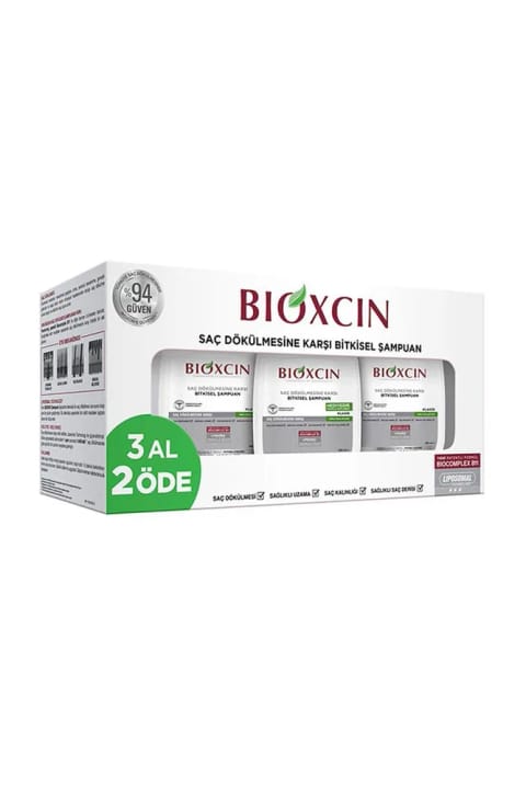 Bioxcin Genesis شامپو گیاهی ضد ریزش مو برای موهای چرب ۳ عددی