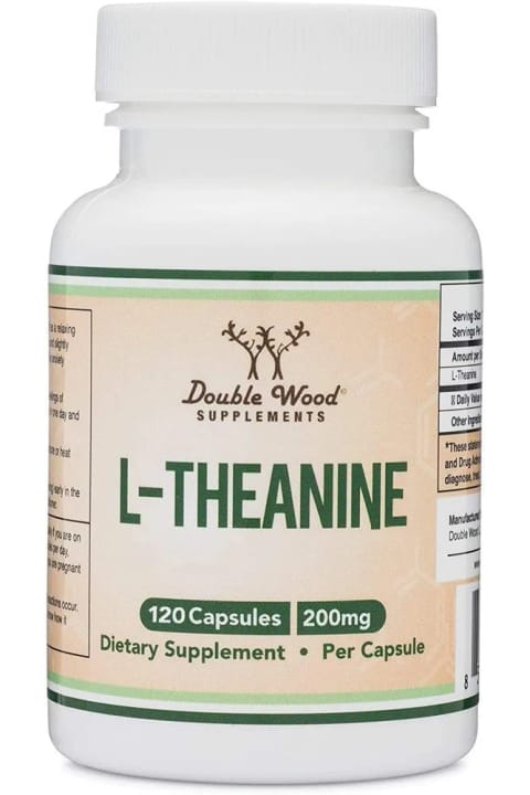 DOUBLE WOOD L-Theanine 200 mg 120 کپسول ساخت آمریکا DaphneLabs