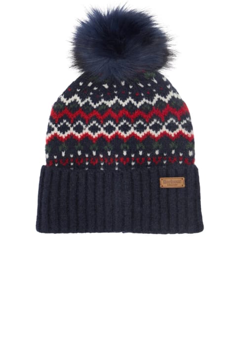 کلاه بافت Barbour Kingsford Fairisle NY71 Navy