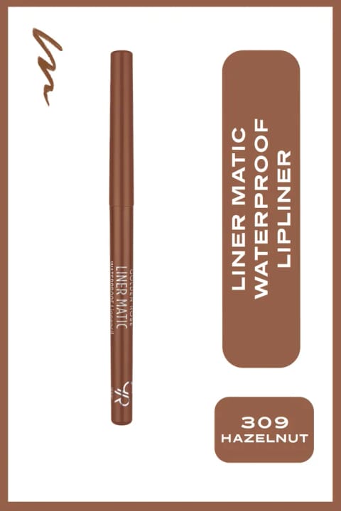 مداد لب ضدآب Golden Rose Liner Matic — 309 Hazelnut