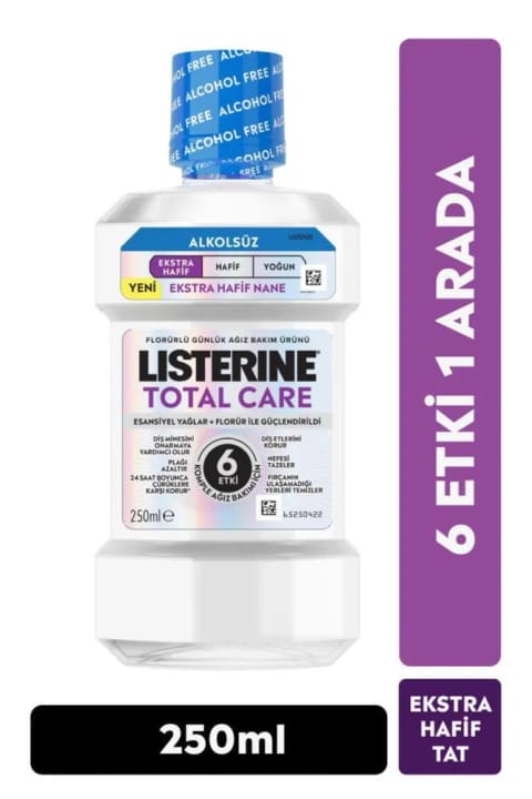 دهانشویه لیسترین Total Care Extra Mild ۲۵۰ میلیلیتر