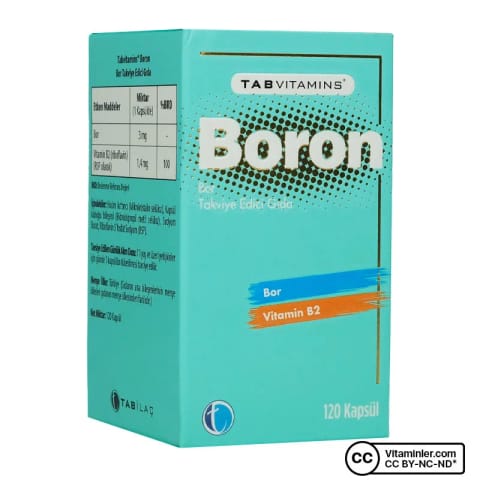 TabVitamins Boron & B2 Vitamin 120 کپسول