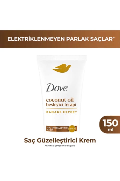 Dove کرم تقویتکننده مو با روغن نارگیل، ترمیمکننده مغذی ۱۵۰ میلیلیتر