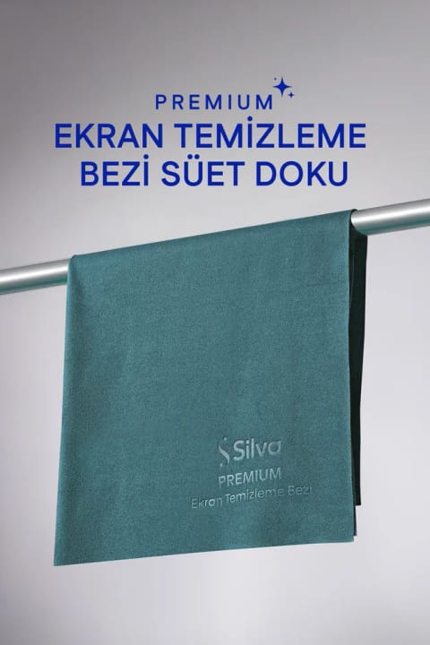Silva Ultrafiber Premium دستمال تمیزکننده صفحه نمایش با بافت جیر ۳۰×۳۰ سانتیمتر سبز نفتی