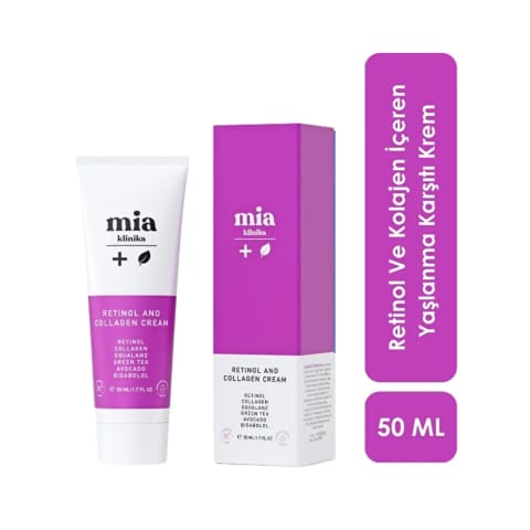 Mia Klinika کرم ضد پیری با Retinol و Collagen 50 میلیلیتر