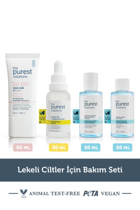The Purest Solutions ست مراقبت از پوست دارای لک