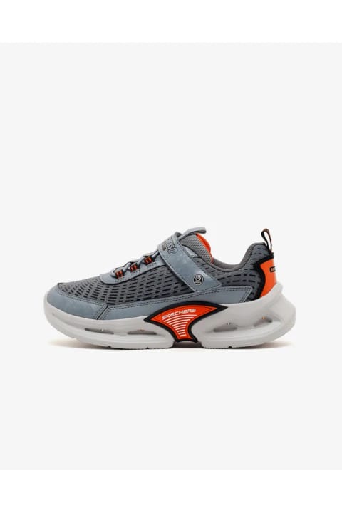 SKECHERS کفش ورزشی چراغدار پسرانه KINETIC-LIGHTS طوسی