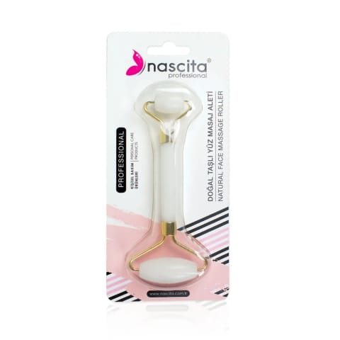 ابزار ماساژ صورت دوطرفه با سنگ طبیعی Nascita NASFACEROLLER02