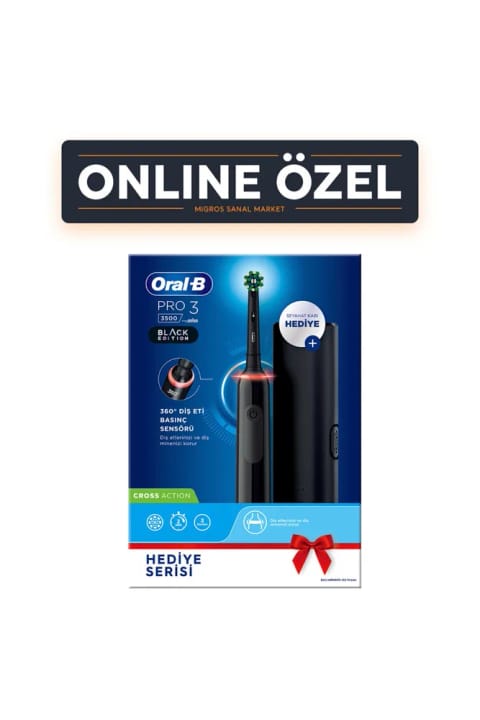 مسواک شارژی Oral-B Pro 3500 مشکی + محفظه مسافرتی