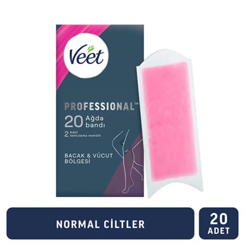 Veet Professional Wax Strip Normal Skin 20s