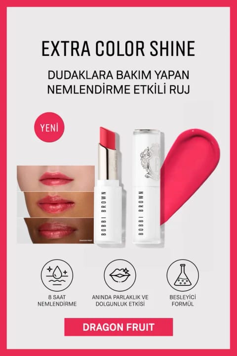 رژ لب بالم مرطوبکننده Extra Color Shine برند Bobbi Brown - دراگون فروت