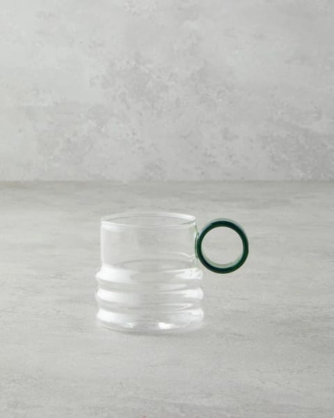 ماگ شیشه‌ای بوروسیلیکات Ring ۲۰۰ میلی‌لیتر سبز