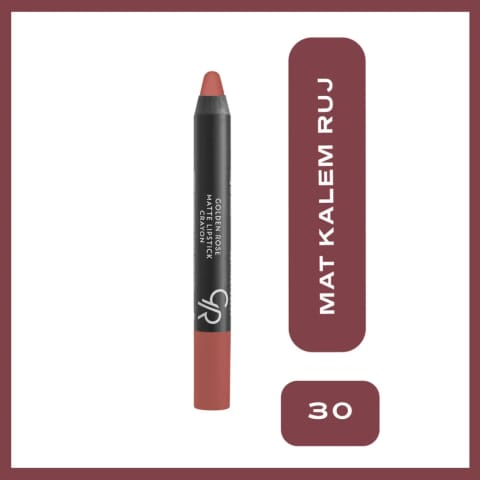 Golden Rose Matte Lipstick Crayon رژ لب شماره 30
