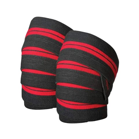 Harbinger Red Line Knee Wraps مشکی قرمز