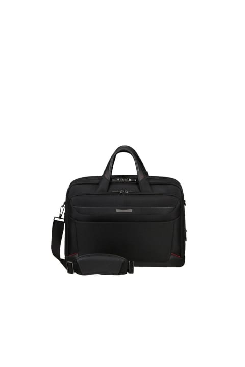 کیف لپ‌تاپ چرمی Samsonite Pro-DLX مدل آکاردئونی ۱۷.۳ اینچ (دارای ورودی USB)