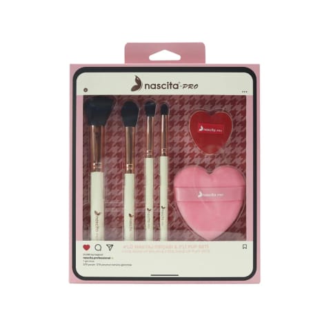 ست براش و پف آرایشی Nascita 6 تکه NASBRUSHSET163