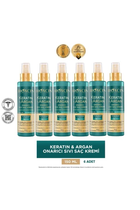Bioxcin Keratin Argan ترمیمکننده موی مایع 6×150ml