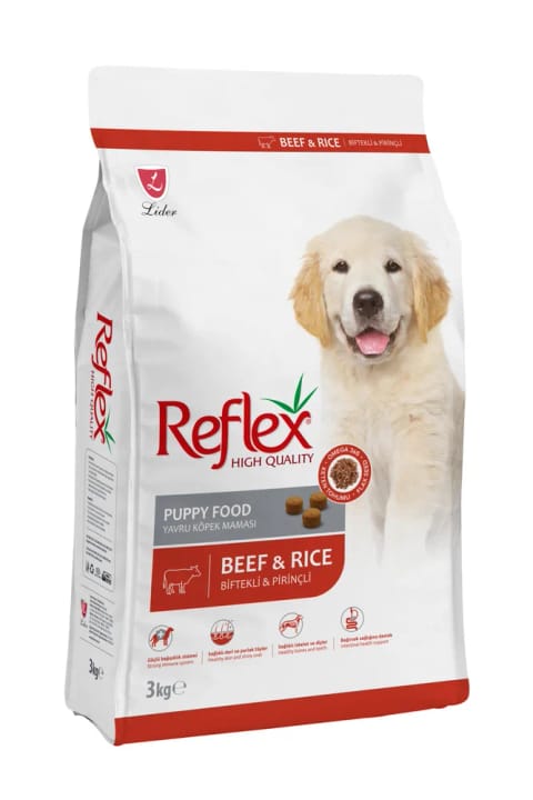 Reflex غذای توله سگ با استیک و برنج 3 کیلوگرم